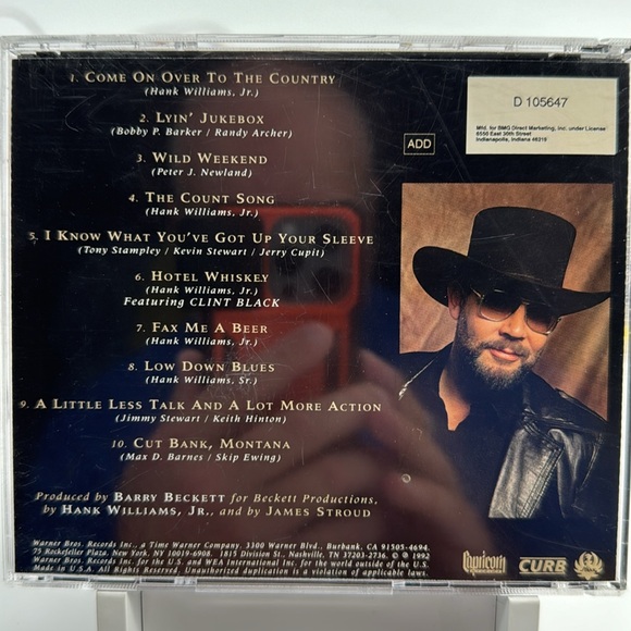 Hank Williams JR. - Maverick on CD. 1992 - Picture 3 of 5